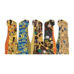 「5 BOOKMARKS "Klimt-Le Baiser"」ブックマーク MON PETIT ART フランス