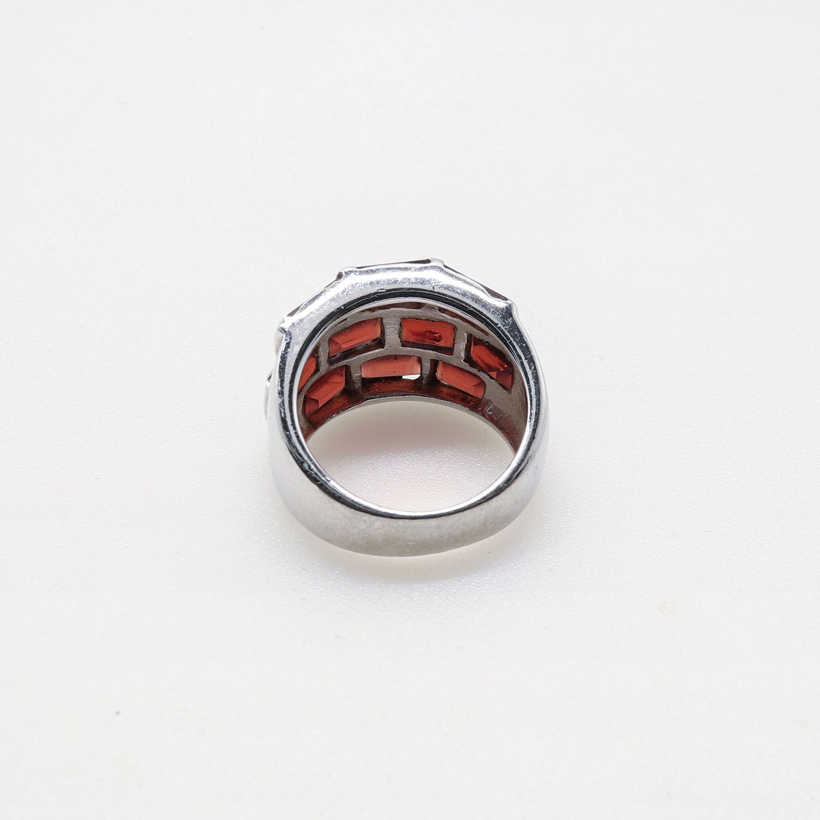 「ガーネットタイル」リング ヨーロッパ silver925