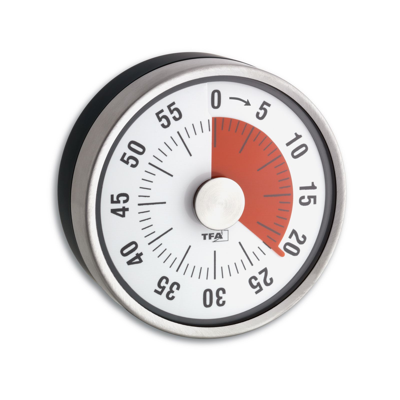 「Analogue kitchen timer PUCK」キッチンタイマー CHARCOAL TFA ドイツ