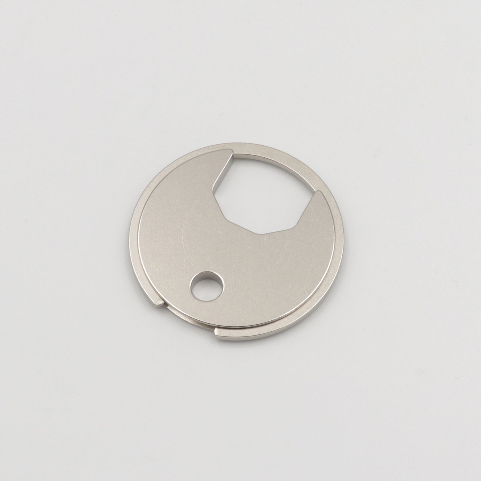 「BRASS CIRCLE KEYRING」キーリング シルバー