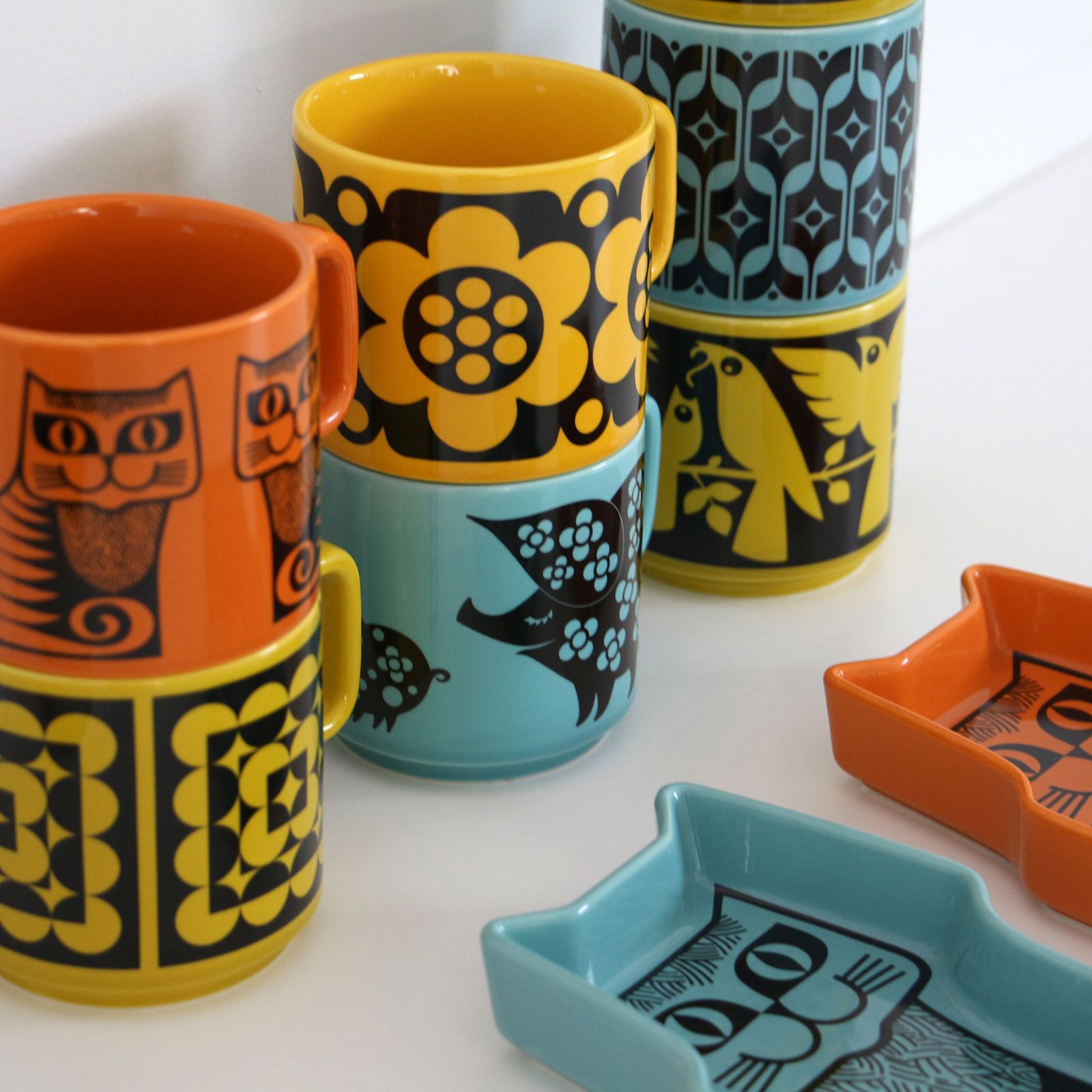 HORNSEA Mug "Cat Orange" Magpie x HORNSEA