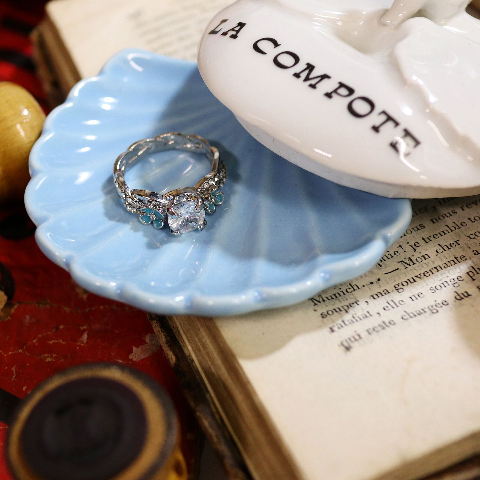 「フラワーブレイド」デッドストックリング イギリス