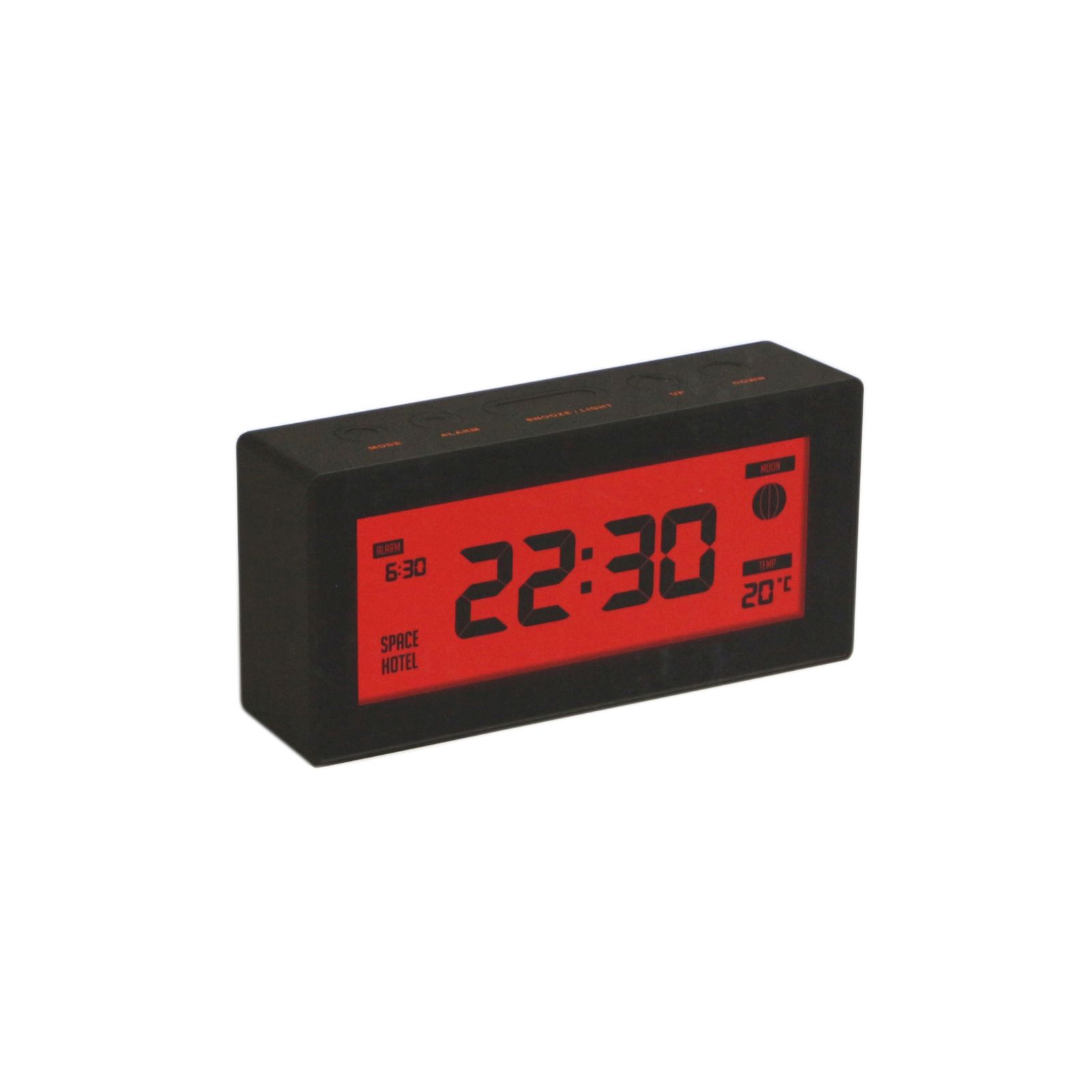 「Robot Alarm Clock "Black/Red" SPACE HOTEL」多機能クロック イギリス