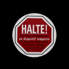 「HALTE !」ヴィンテージステッカー ヨーロッパ
