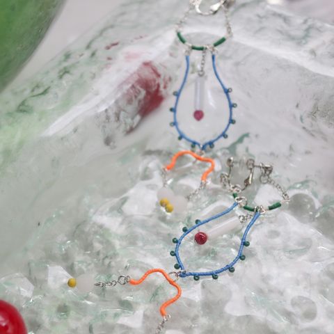 「Fete de l'eau ORNEMENT シンメトリー」イヤリング