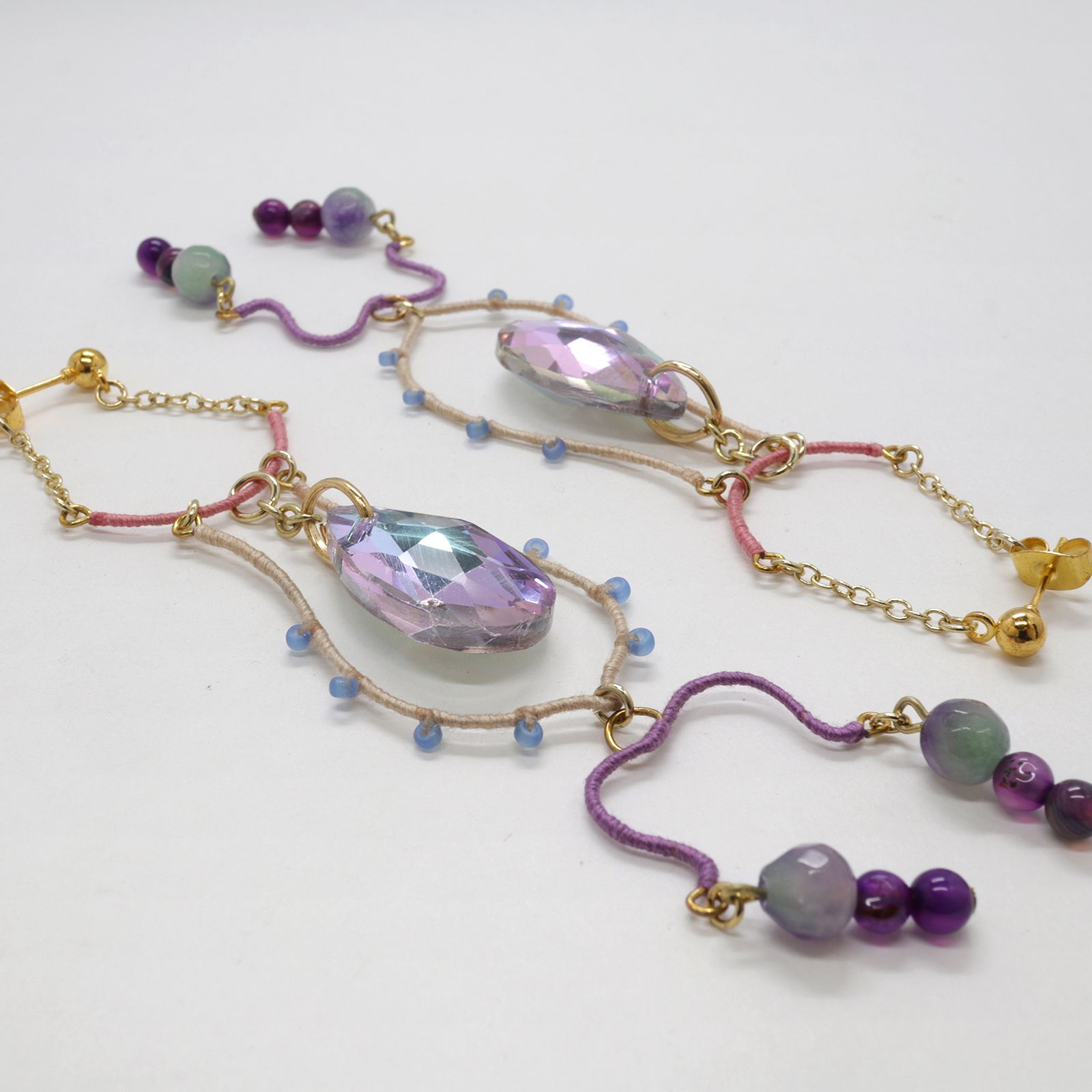 「Fete de l'eau ORNEMENT シャンデリア」ピアス