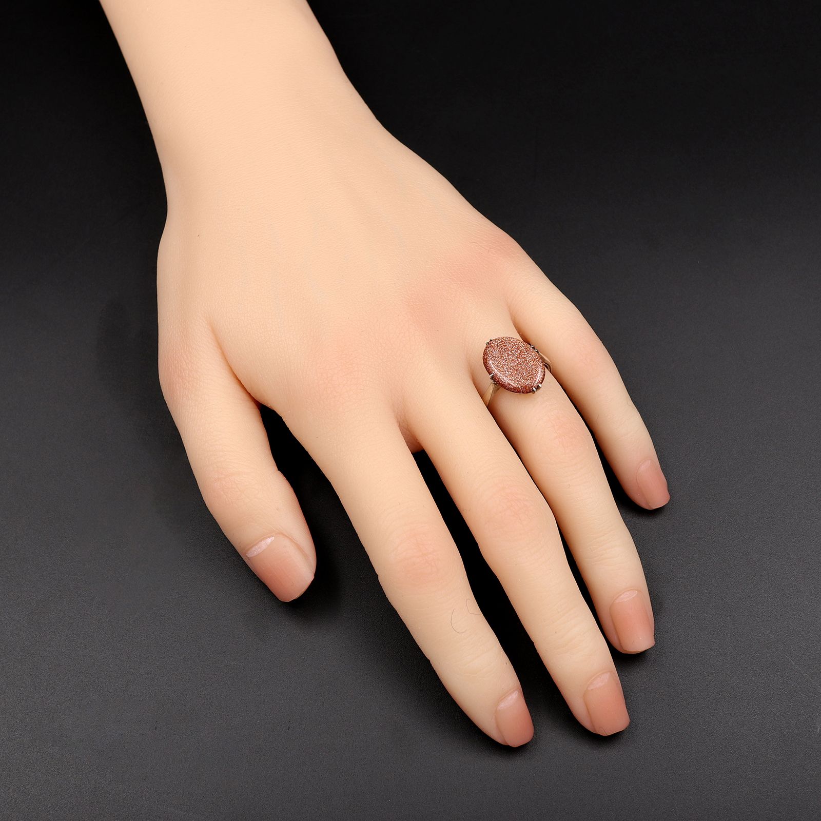 「サンドストーン」リング シルバー ヨーロッパ