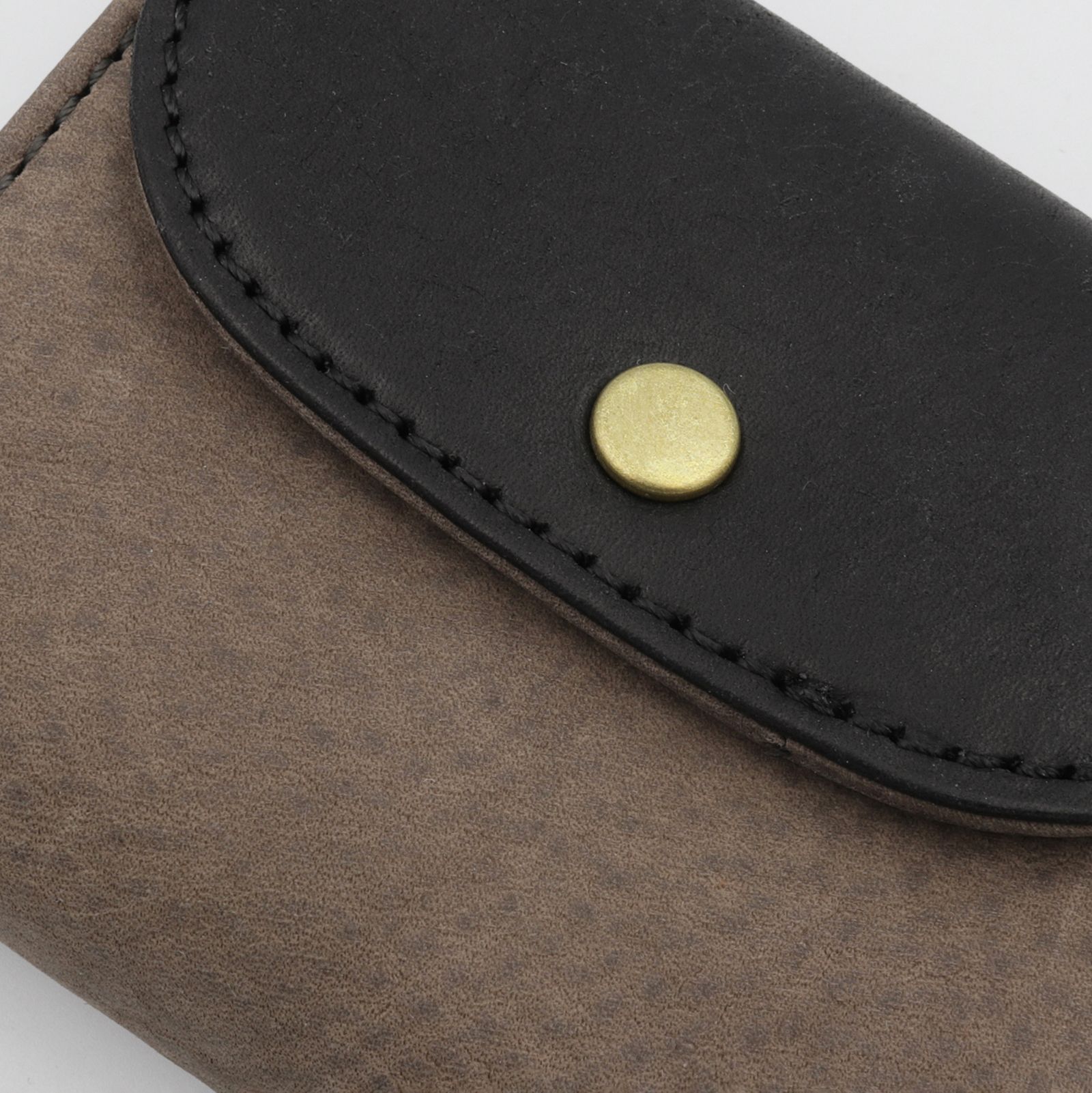 「PUFU」コンパクト財布 グレー