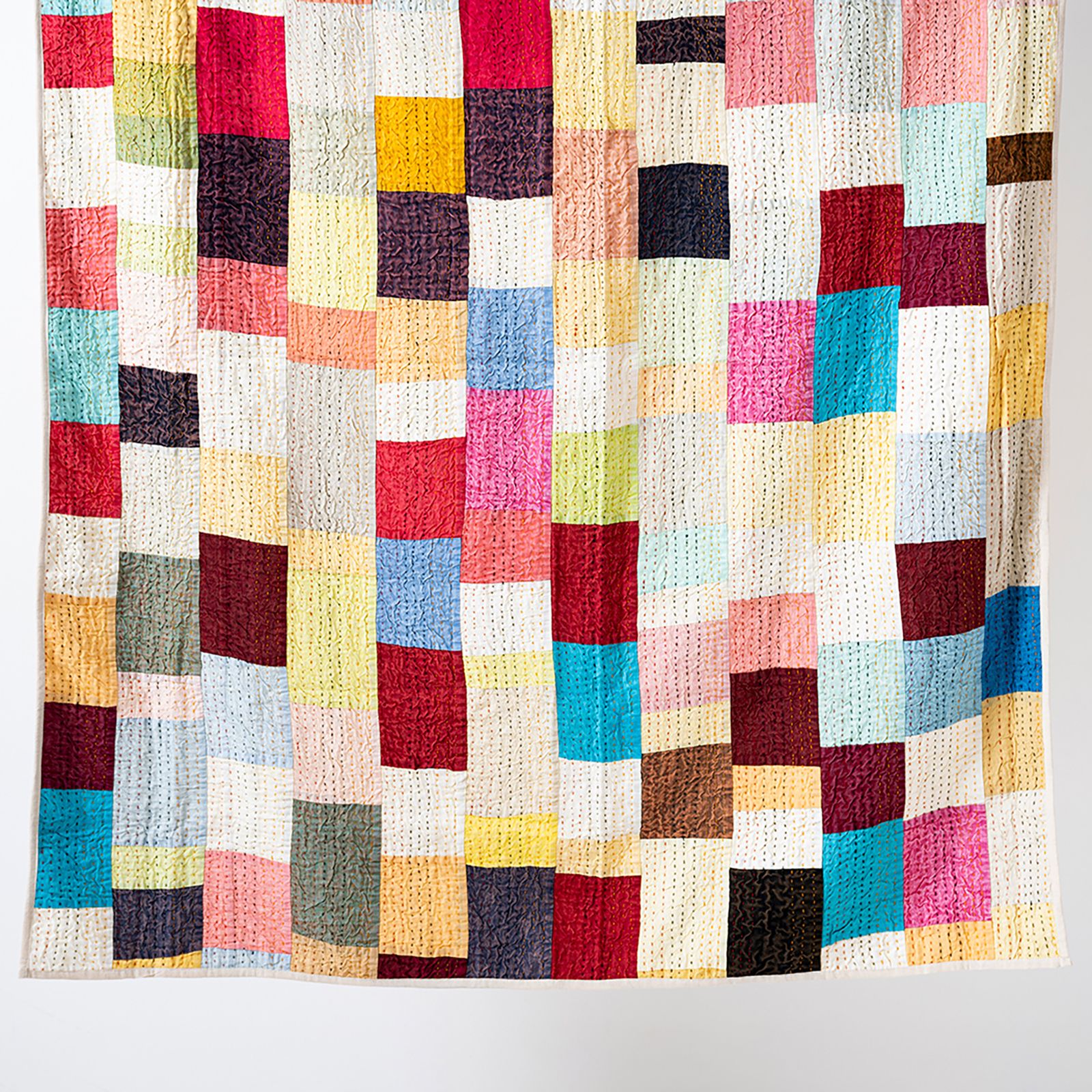 「PACHWORK KANTHA QUILT」Multi