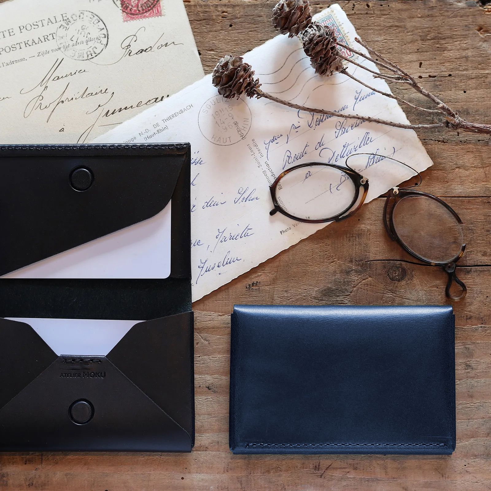 「Patan Buttero」カードケース（名刺入れ） blue