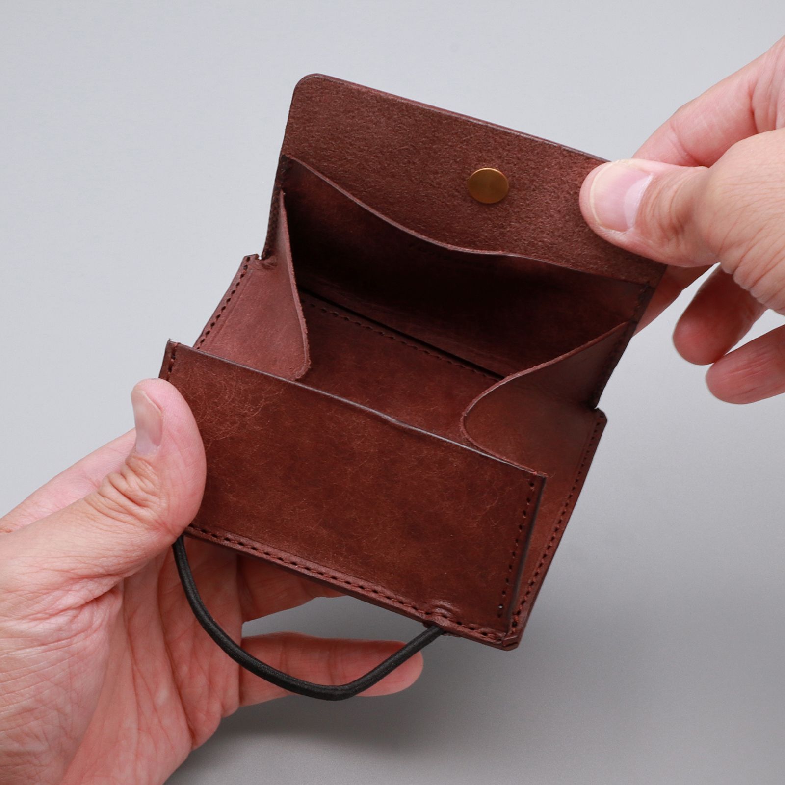 「5YEN COIN CASE/MONEY CLIP」ミニ財布 グレー