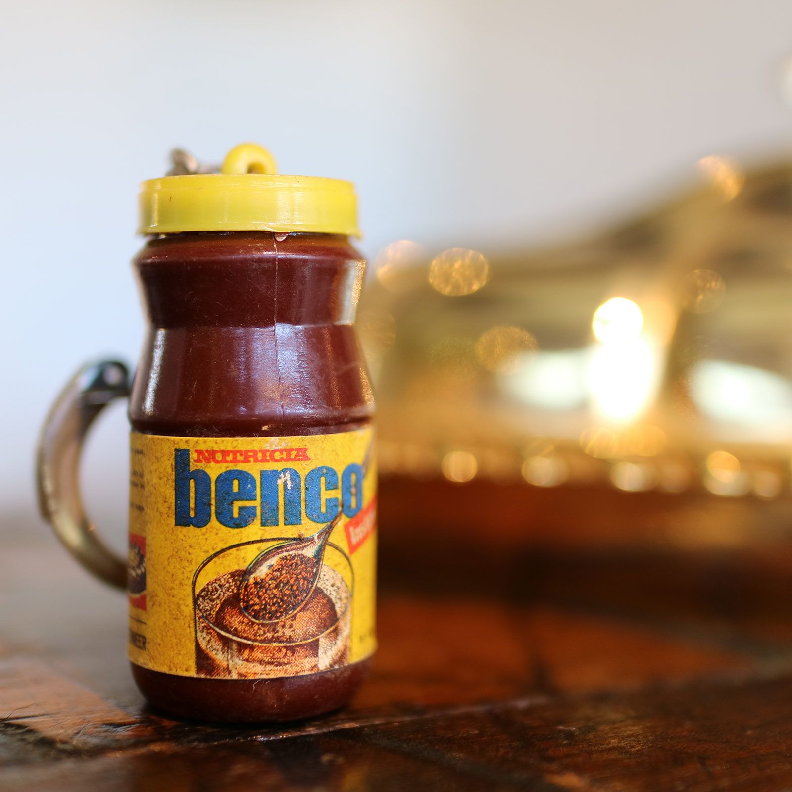 Nutricia "benco" インスタントチョコドリンク フレンチキーホルダー