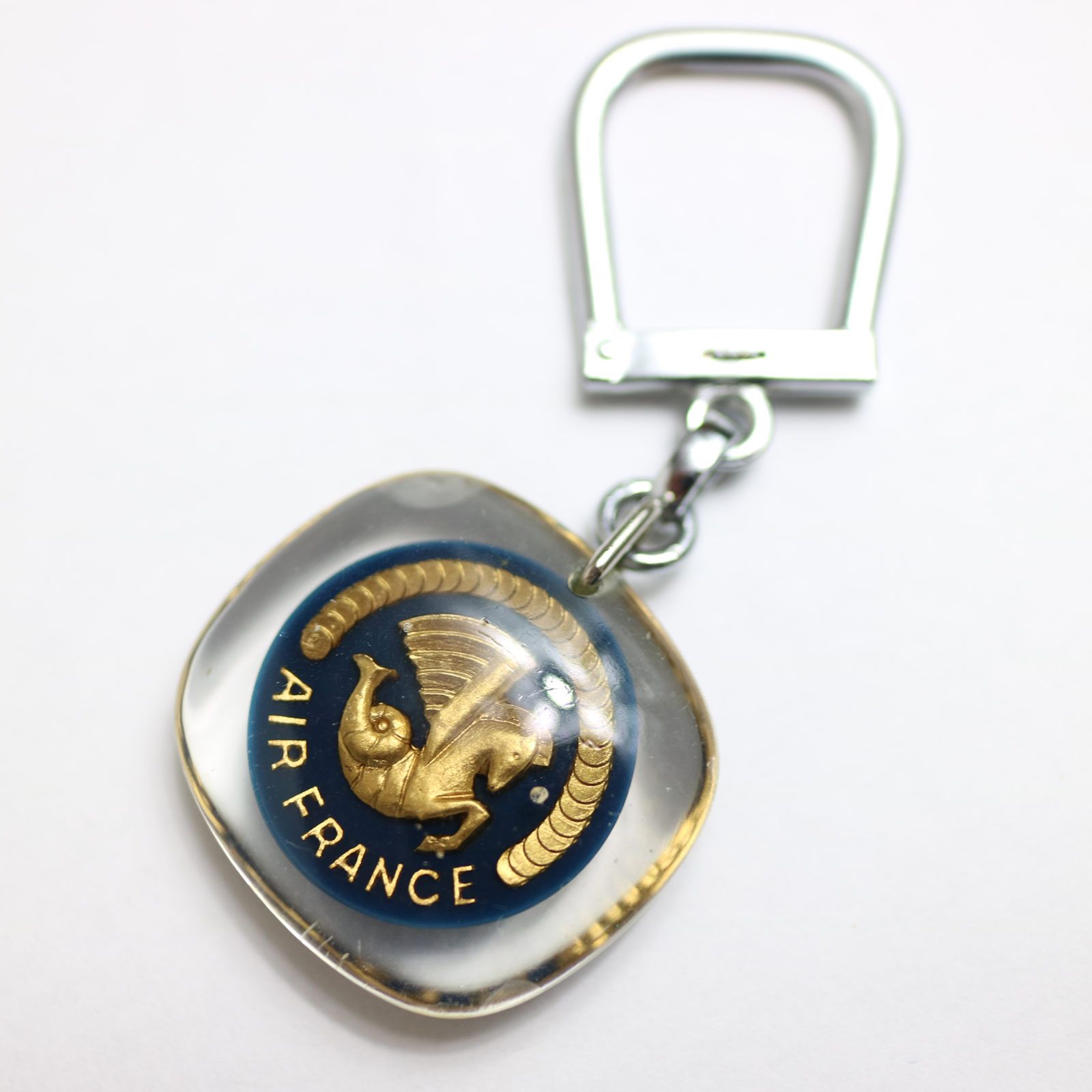 Air France エールフランス 海馬ロゴ ブルボンキーホルダー