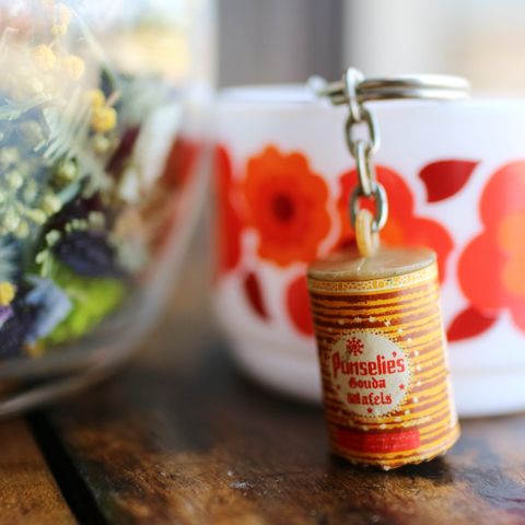Punselie's "Gouda Wafels" ビスケット フレンチキーホルダー