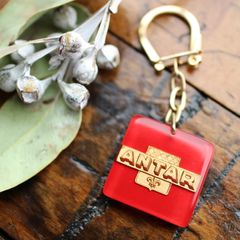 ANTAR アンタル オイル 角型 ブルボンキーホルダー