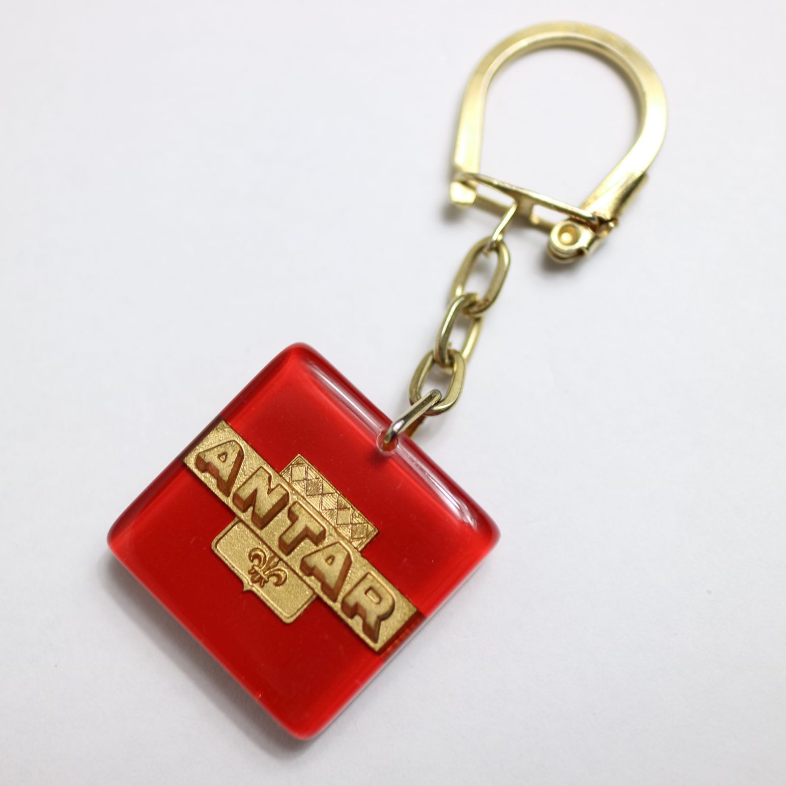 ANTAR アンタル オイル 角型 ブルボンキーホルダー