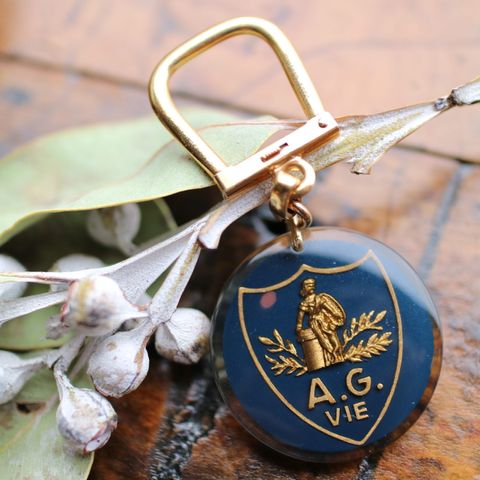 A.G.VIE "assurances generales de france" 保険会社 ブルボンキーホルダー