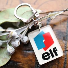 elf エルフ エンジンオイル ブルボンキーホルダー