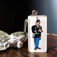 Sagax タイヤメーカー 警察署長 ブルボンキーホルダー
