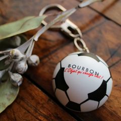 Bourbon サッカーボール ブルボンキーホルダー