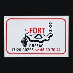 Ets FORT ヴィンテージフレンチステッカー