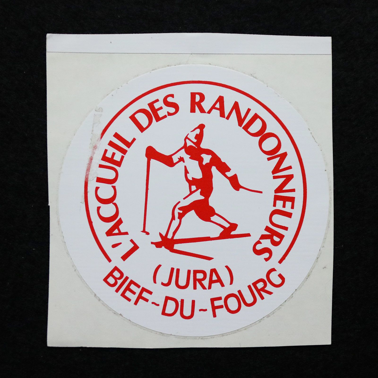 L'ACCUEIL DES RANDONNEURS BIEF DU FOURG ヴィンテージフレンチステッカー