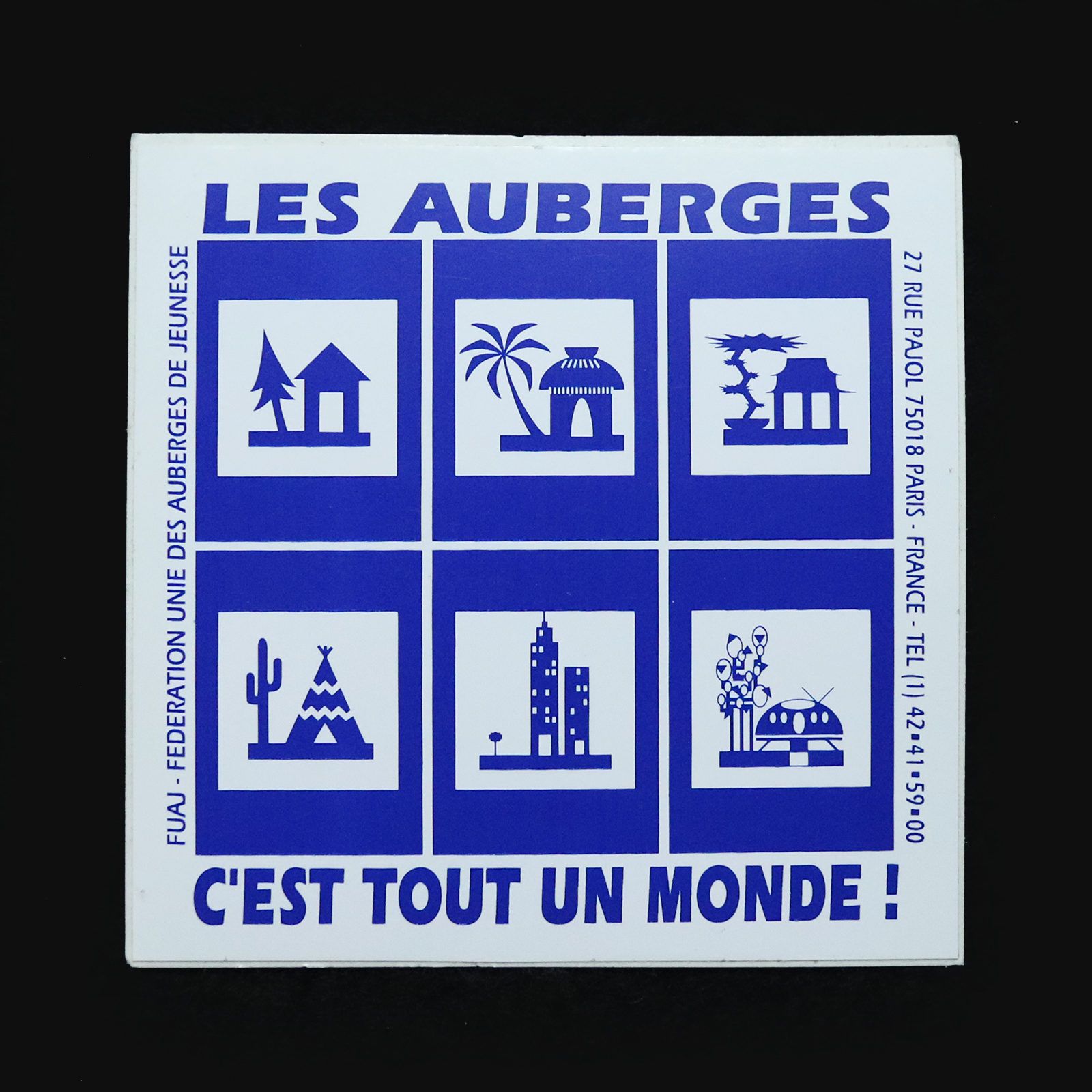 LES AUBERGES ヴィンテージフレンチステッカー