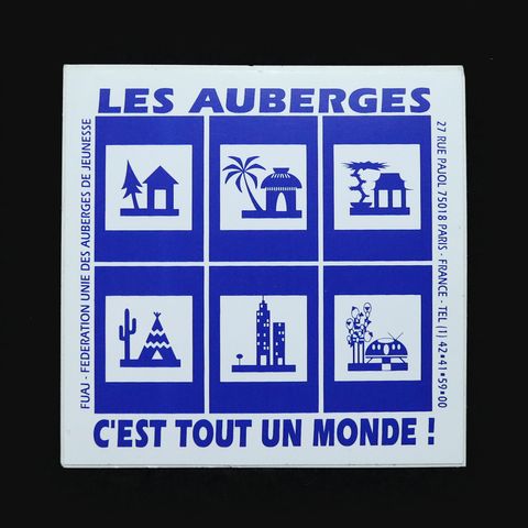 LES AUBERGES ヴィンテージフレンチステッカー