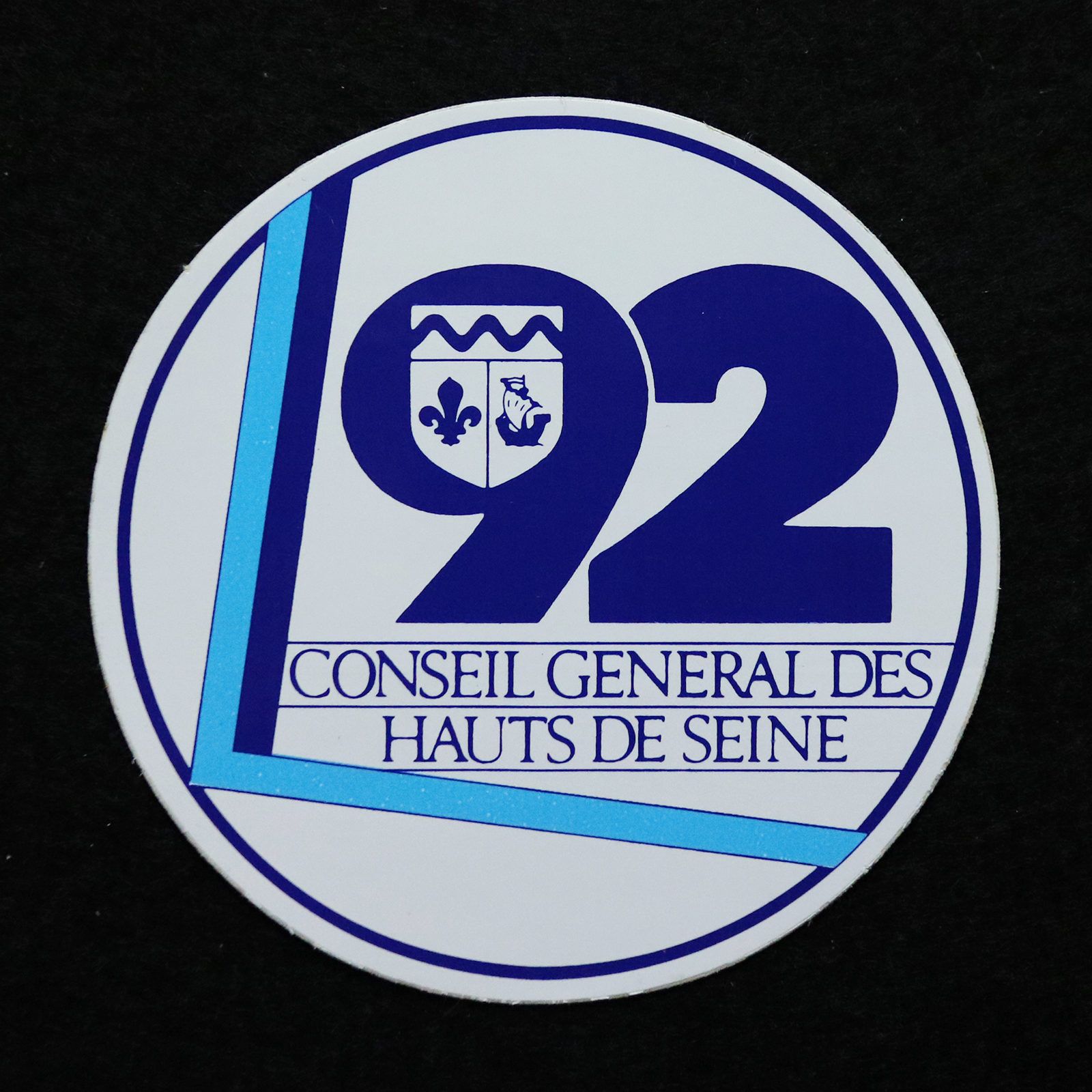 CONSEIL GENERAL HAUTS DE SEINE ヴィンテージフレンチステッカー