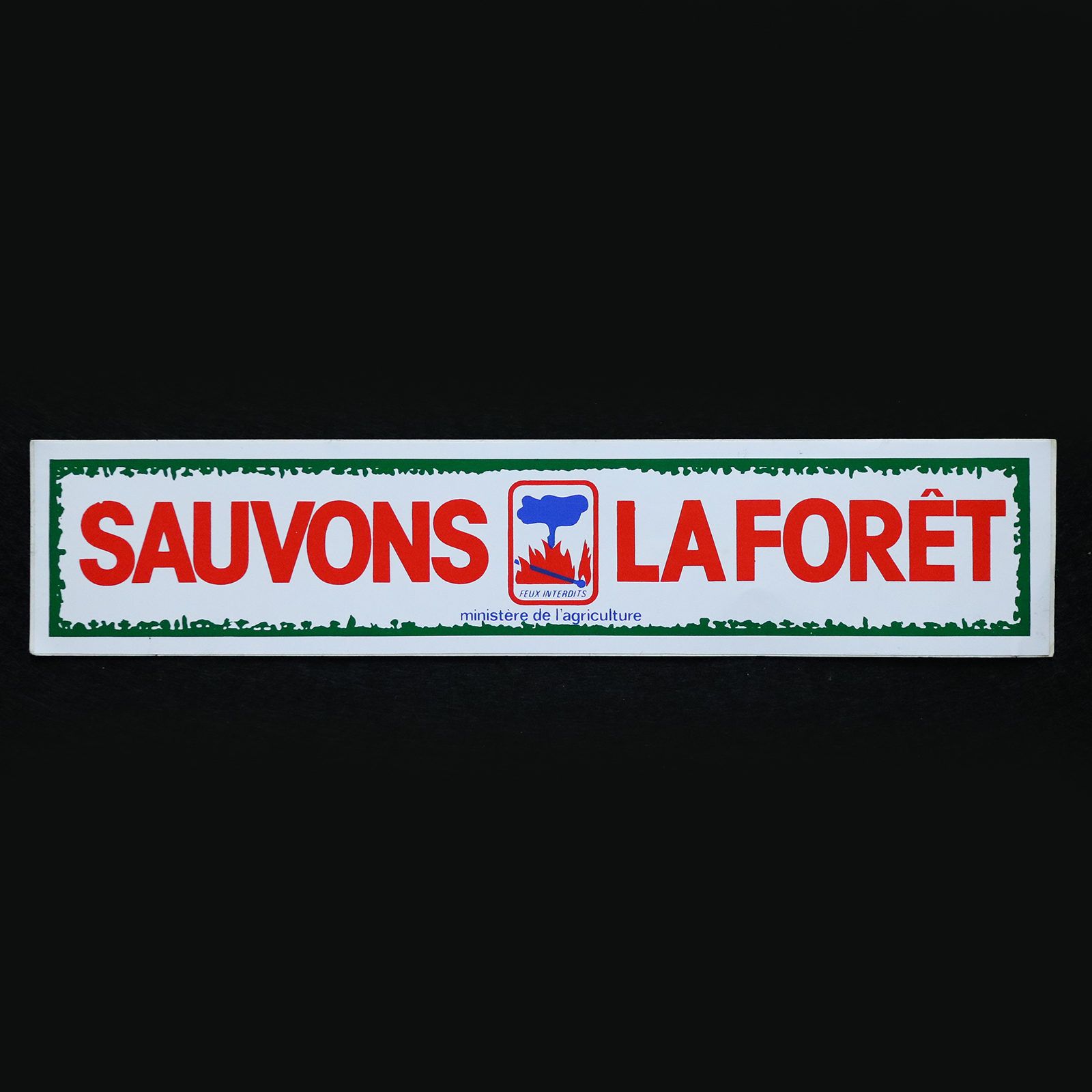 SAUVONS LA FORET ヴィンテージフレンチステッカー