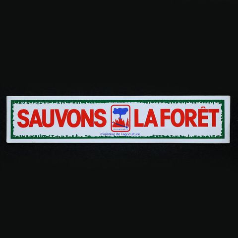 SAUVONS LA FORET ヴィンテージフレンチステッカー
