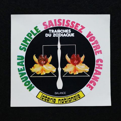 loterie nationale フランス宝くじ ヴィンテージフレンチステッカー