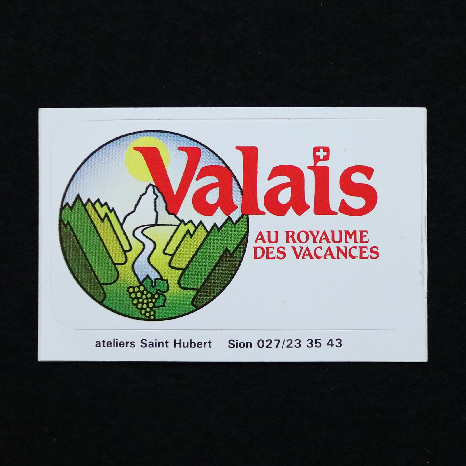 Valais ヴァレー州 ヴィンテージステッカー
