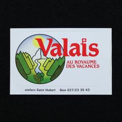 Valais ヴァレー州 ヴィンテージステッカー