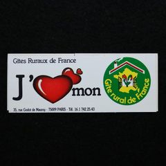 Gite rural de France ヴィンテージフレンチステッカー