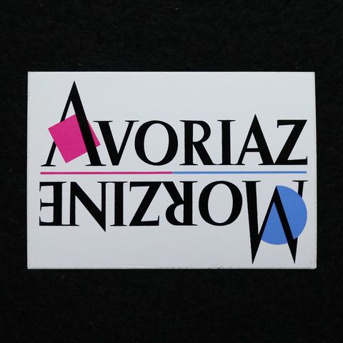 MORZINE AVERIAZ  ヴィンテージフレンチステッカー