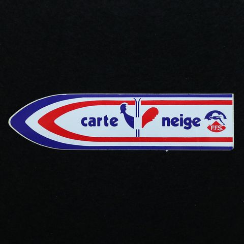 FFS carte neige カルトネージェ ヴィンテージステッカー
