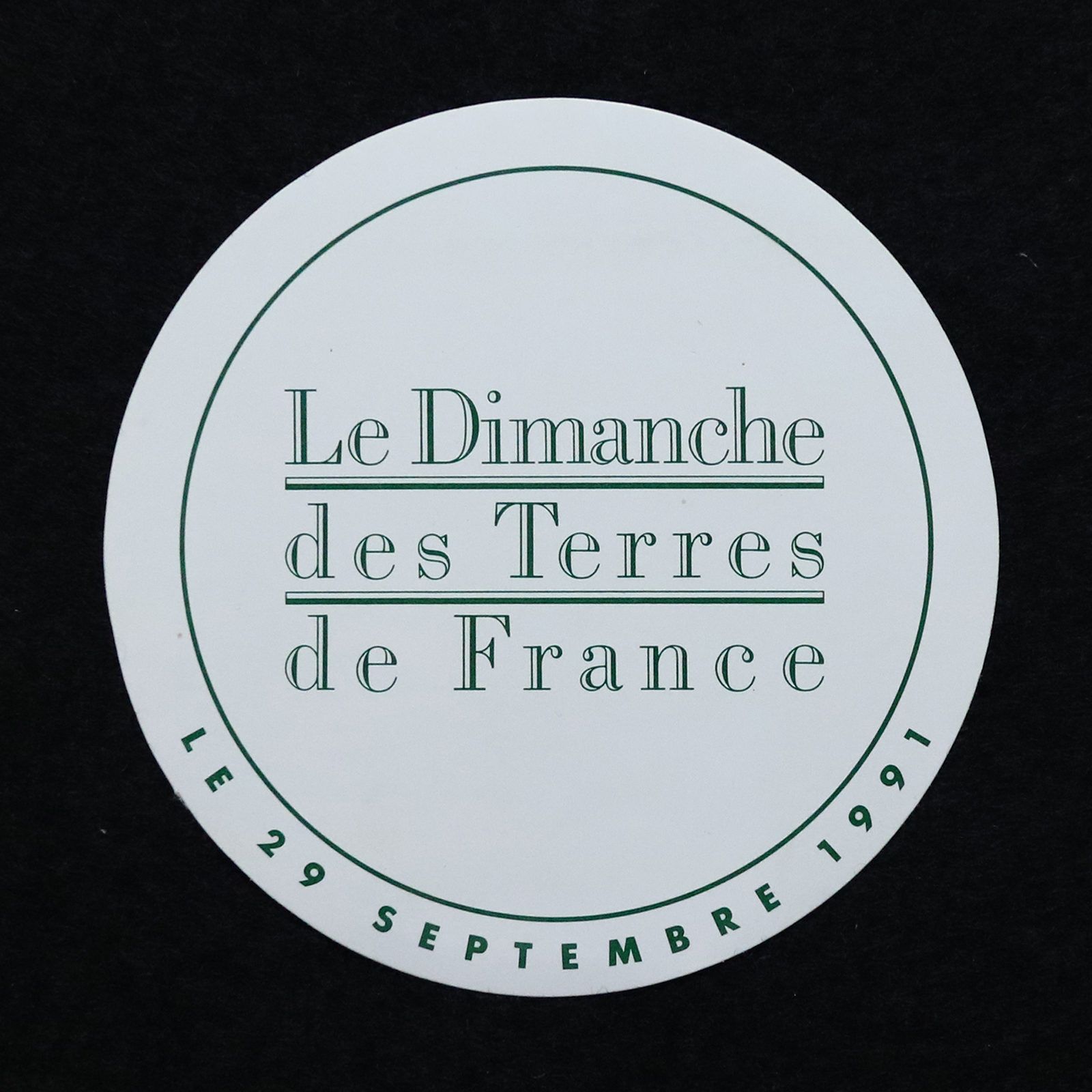 Le Dimanche des Terres de France ヴィンテージステッカー