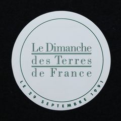 Le Dimanche des Terres de France ヴィンテージステッカー