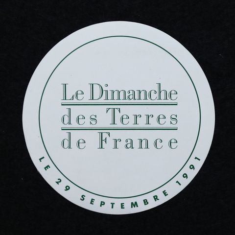 Le Dimanche des Terres de France ヴィンテージステッカー