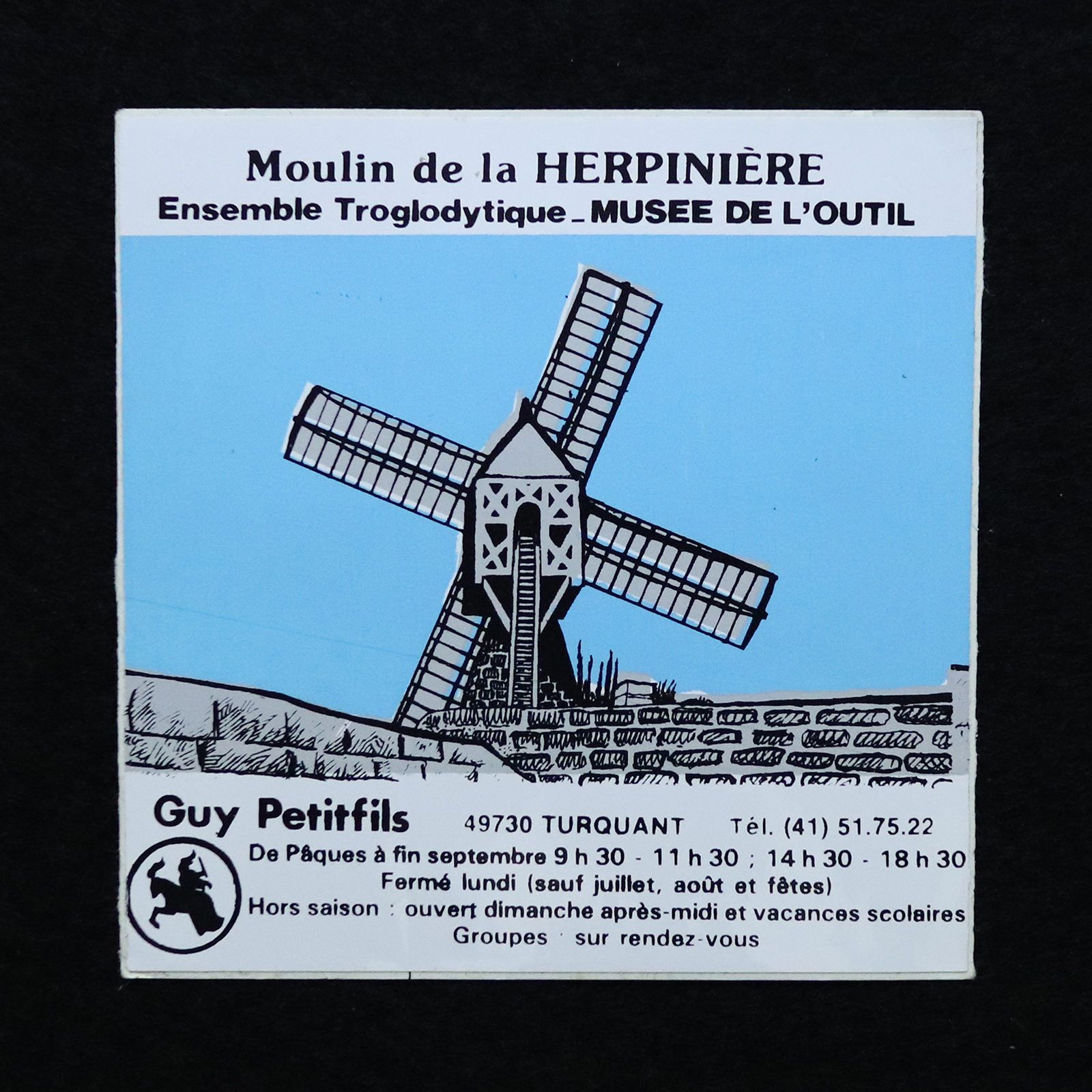 Moulin de  la HERPINIERE ヴィンテージステッカー