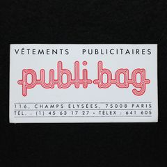 publi bag ヴィンテージフレンチステッカー