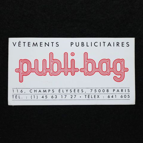 publi bag ヴィンテージフレンチステッカー