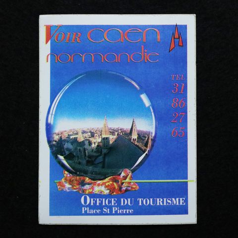 VOIR CAEN NORMANDIE ヴィンテージフレンチステッカー