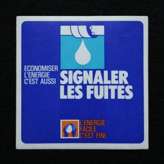 SIGNALER LES FUITES ヴィンテージフレンチステッカー