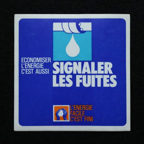 SIGNALER LES FUITES ヴィンテージフレンチステッカー