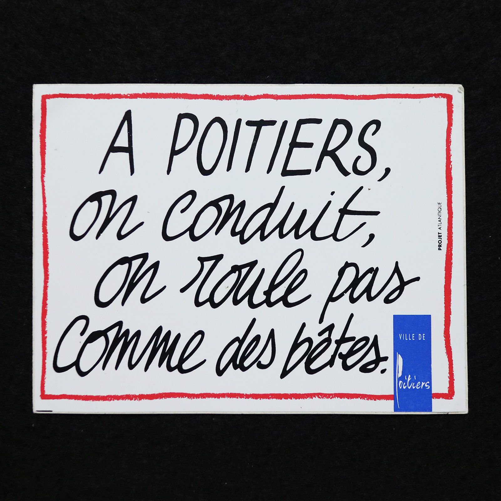Ville de Poitiers ヴィンテージフレンチステッカー