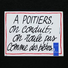 Ville de Poitiers ヴィンテージフレンチステッカー