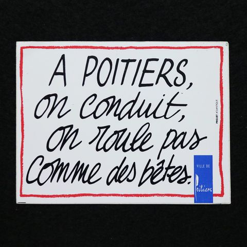 Ville de Poitiers ヴィンテージフレンチステッカー