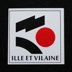 ILLE ET VILAINE ヴィンテージフレンチステッカー